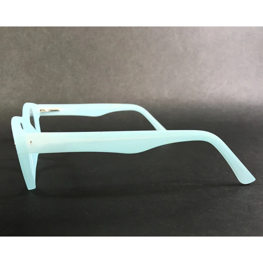 Enhance Eyeglasses Frames 4030 MATTE BLUE SKY Rectangle Full Rim 53-16-143
